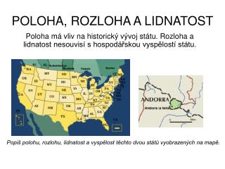 POLOHA, ROZLOHA A LIDNATOST