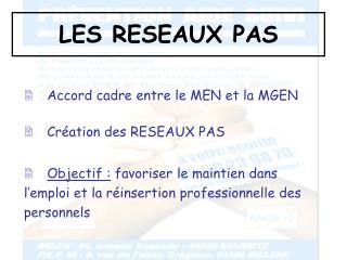 LES RESEAUX PAS