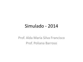 Simulado - 2014