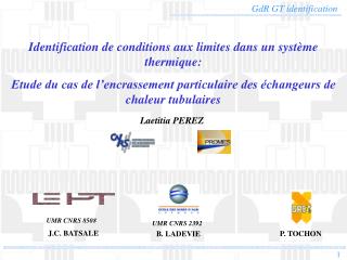 Identification de conditions aux limites dans un système thermique: