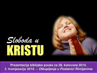 Sloboda u K RISTU
