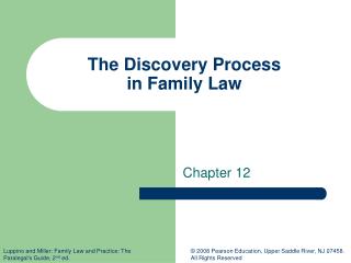 The Discovery Process in Family Law