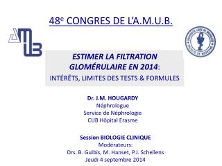 48 e CONGRES DE L’A.M.U.B.