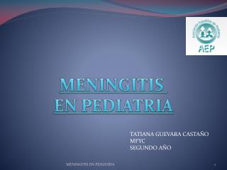 MENINGITIS EN PEDIATRIA