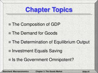 Chapter Topics