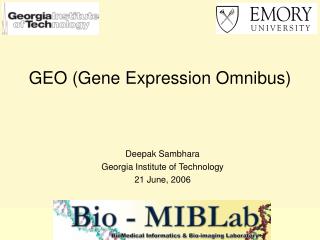 GEO (Gene Expression Omnibus)