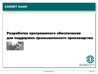 Разработка программного обеспечения для поддержки промышленного производства