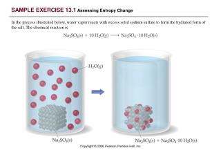 SAMPLE EXERCISE 13.1 Assessing Entropy Change