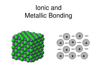 Ionic and Metallic Bonding