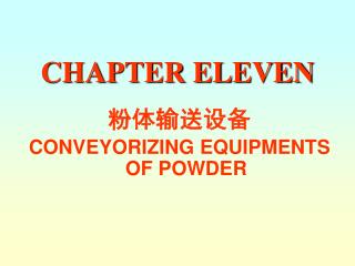 CHAPTER ELEVEN