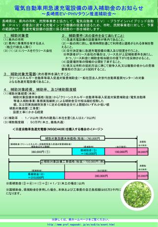 電気自動車用急速充電設備の導入補助金のお知らせ