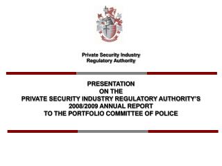 Private Security Industry Regulatory Authority