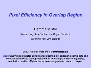 Pixel Efficiency in Overlap Region