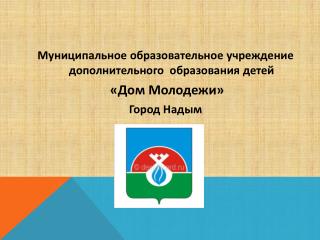 Муниципальное образовательное учреждение дополнительного образования детей «Дом Молодежи»