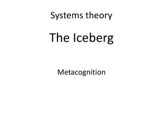 Systems theory