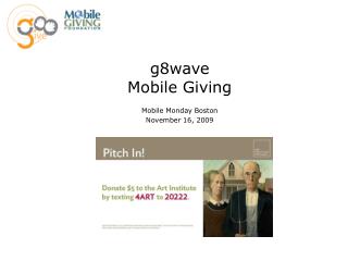 g8wave Mobile Giving