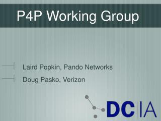 P4P Working Group