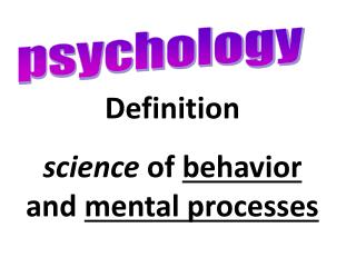 psychology