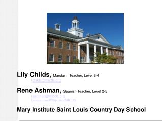 Lily Childs, Mandarin Teacher, Level 2-4 lchilds@micds