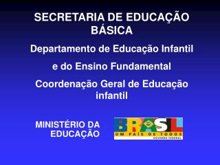 SECRETARIA DE EDUCAÇÃO BÁSICA Departamento de Educação Infantil e do Ensino Fundamental