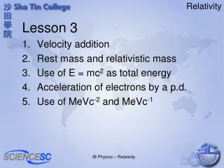 Relativity