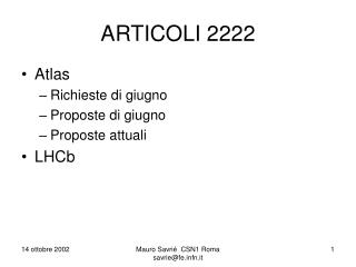 ARTICOLI 2222