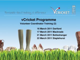 vCricket Programme