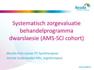 Systematisch zorgevaluatie behandelprogramma dwarslaesie (AMS-SCI cohort)