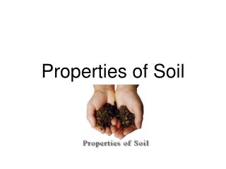 Properties of Soil