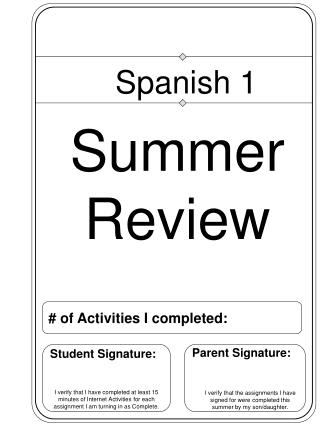 Spanish 1