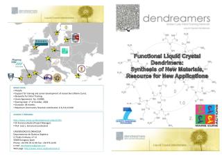 Functional Liquid Crystal Dendrimers: Synthesis of New Materials, Resource for New Applications