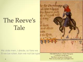 The Reeve’s Tale