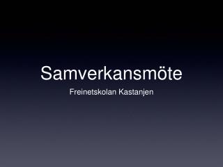 Samverkansmöte