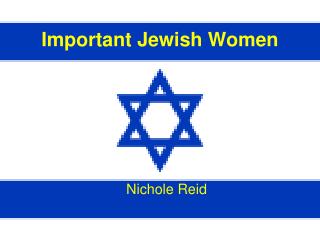 Important Jewish Women