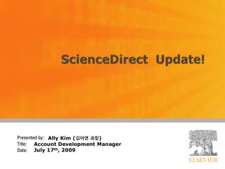 ScienceDirect Update!