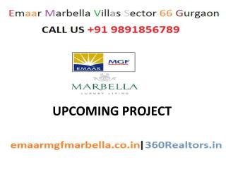 9891856789//SEC66 Emaar Marbella Villas Gurgaon