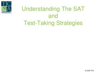 Understanding The SAT and Test-Taking Strategies