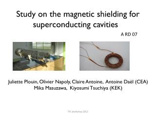 Study on the magnetic shielding for superconducting cavities