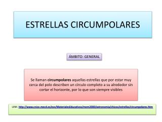 ESTRELLAS CIRCUMPOLARES