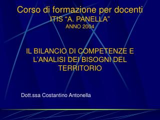 Dott.ssa Costantino Antonella