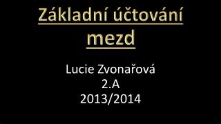 Základní účtování mezd