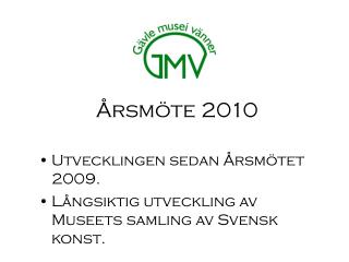 Årsmöte 2010