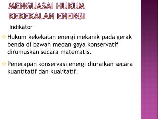 Menguasai Hukum Kekekalan Energi