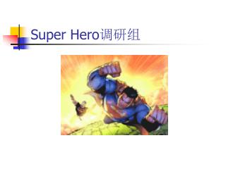Super Hero 调研组