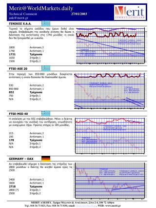 Merit@WorldMarkets.daily Technical Comment 	 	 27 / 01/2003 ank@merit.gr