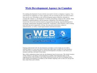 Web Development Agency in Camden