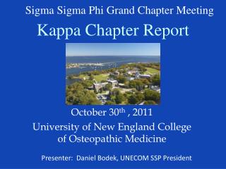 Kappa Chapter Report