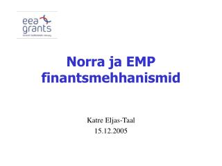 Norra ja EMP finantsmehhanismid