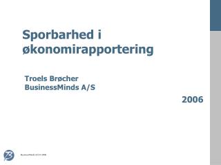 Sporbarhed i økonomirapportering