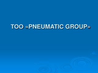 ТОО «PNEUMATIC GROUP»